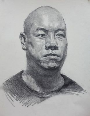 北京传奇画室朱传奇老师素描头像作品欣赏