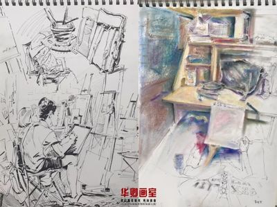 北京华卿画室--美术生的笔记本该是什么样子?