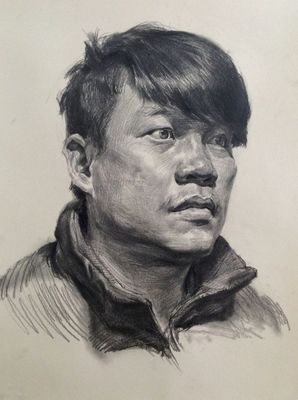 北京传奇画室朱传奇老师素描头像作品欣赏
