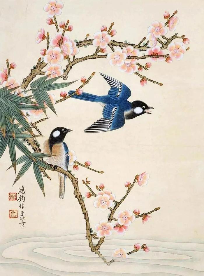 金鸿钧花鸟作品欣赏