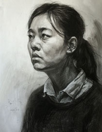 北京金辰画室优秀投稿作品43(素描人物肖像)