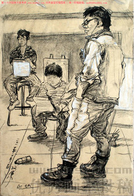 北京艺行画室-美术高考-人物速写-投稿作品2013043007